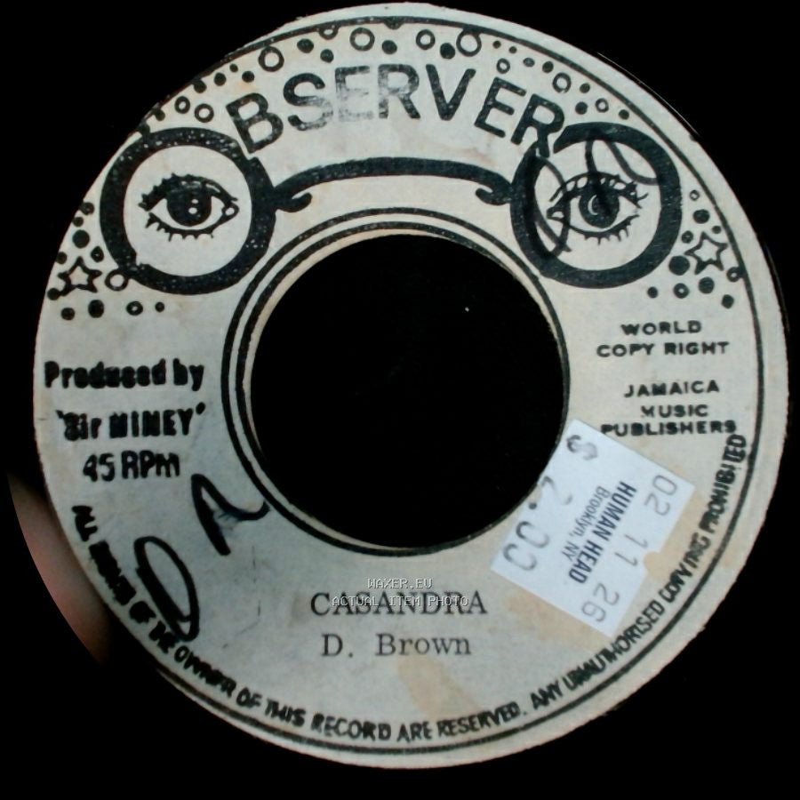 Unknown Artist - Casandra / Fire From The Observer side A