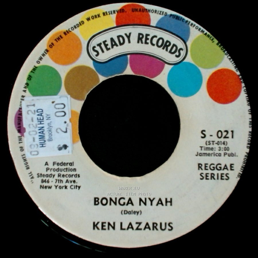 Ken Lazarus - Bonga Nyah / John Jones side A