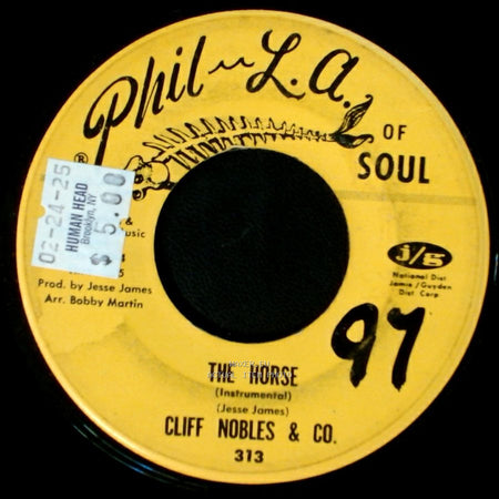 Cliff Nobles / Cliff Nobles & Co. - Love Is All Right / The Horse (Instrumental) side B