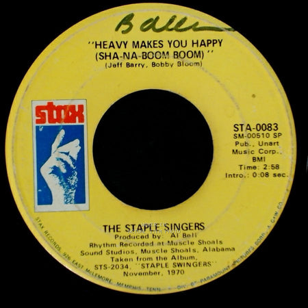 The Staple Singers - Love Is Plentiful / Heavy Makes You Happy (Sha-Na-Boom Boom) side B