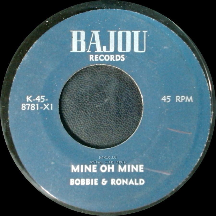 Bobbie & Ronald - Mine Oh Mine / Where Or When side A