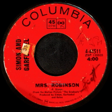Simon And Garfunkel - Old Friends/Bookends / Mrs. Robinson side B