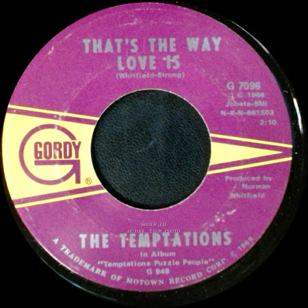 The Temptations - Psychedelic Shack / That's The Way Love Is side B