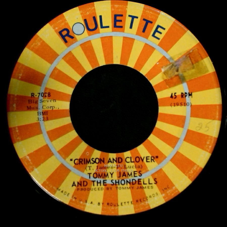 Tommy James And The Shondells - Some Kind Of Love / Crimson And Clover side B
