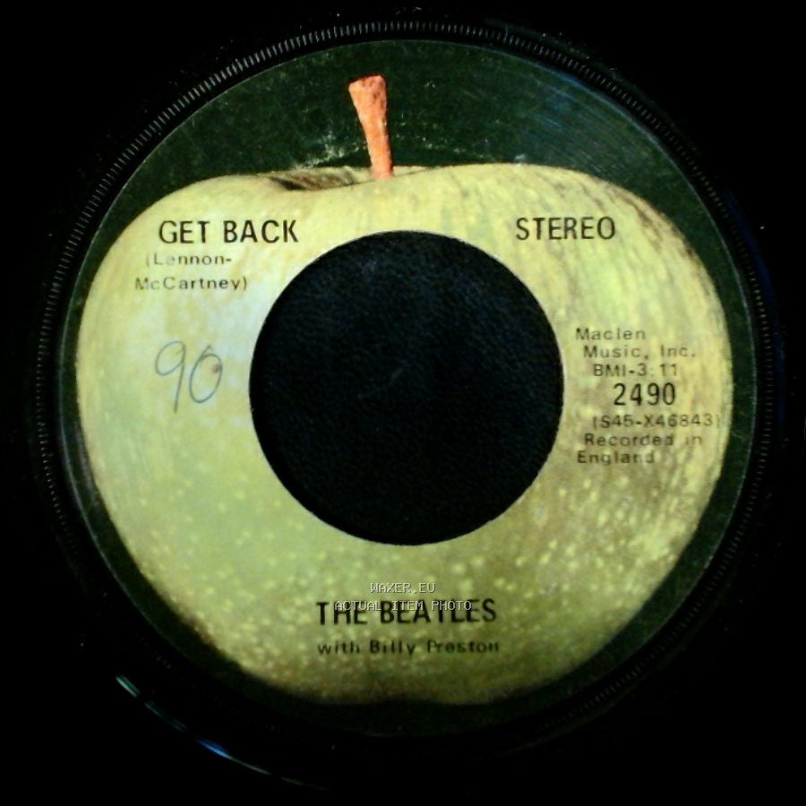 The Beatles With Billy Preston - Don't Let Me Down / Get Back side B