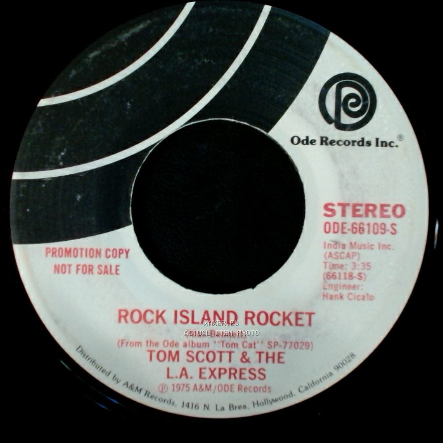 Tom Scott & The L.A. Express - Rock Island Rocket / Rock Island Rocket side A