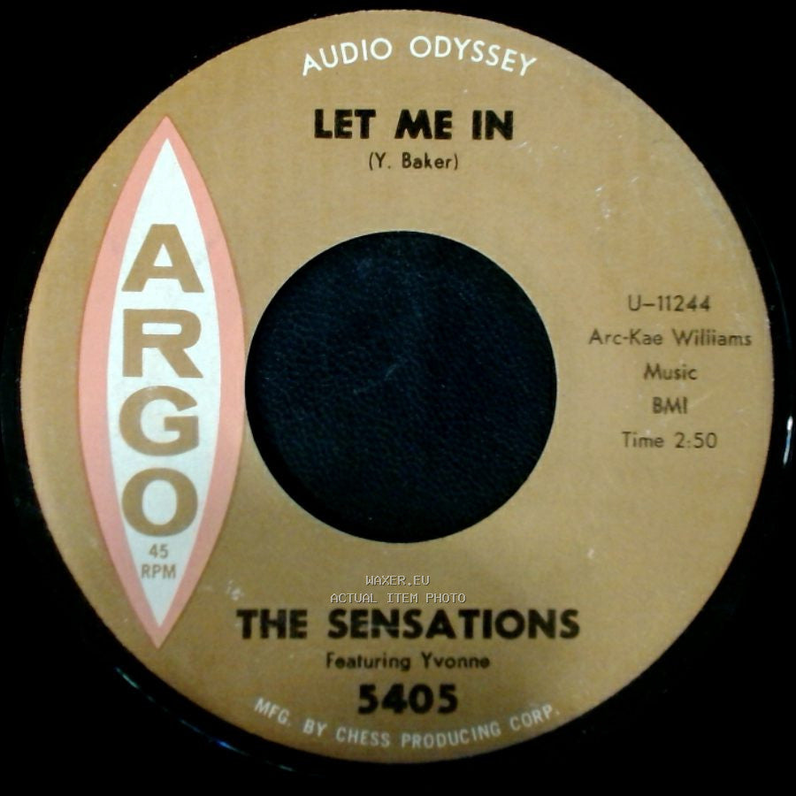 The Sensations Featuring Yvonne - Oh Yes I'll Be True / Let Me In side B