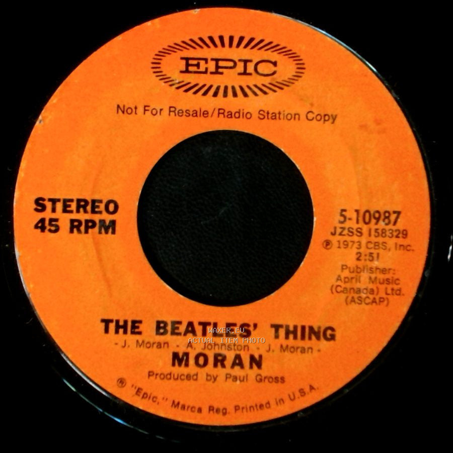 Moran - The Beatles' Thing / Lady Loves Me side A