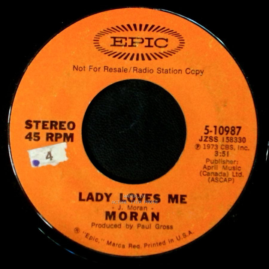 Moran - The Beatles' Thing / Lady Loves Me side B