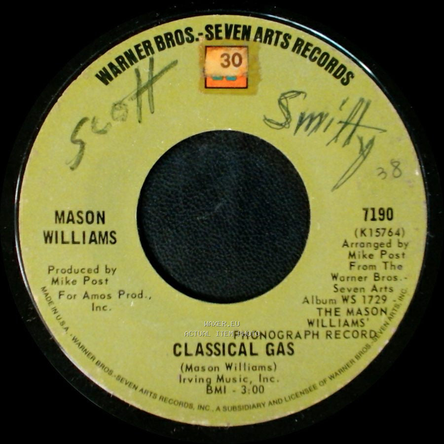 Mason Williams - Classical Gas / Long Time Blues side A
