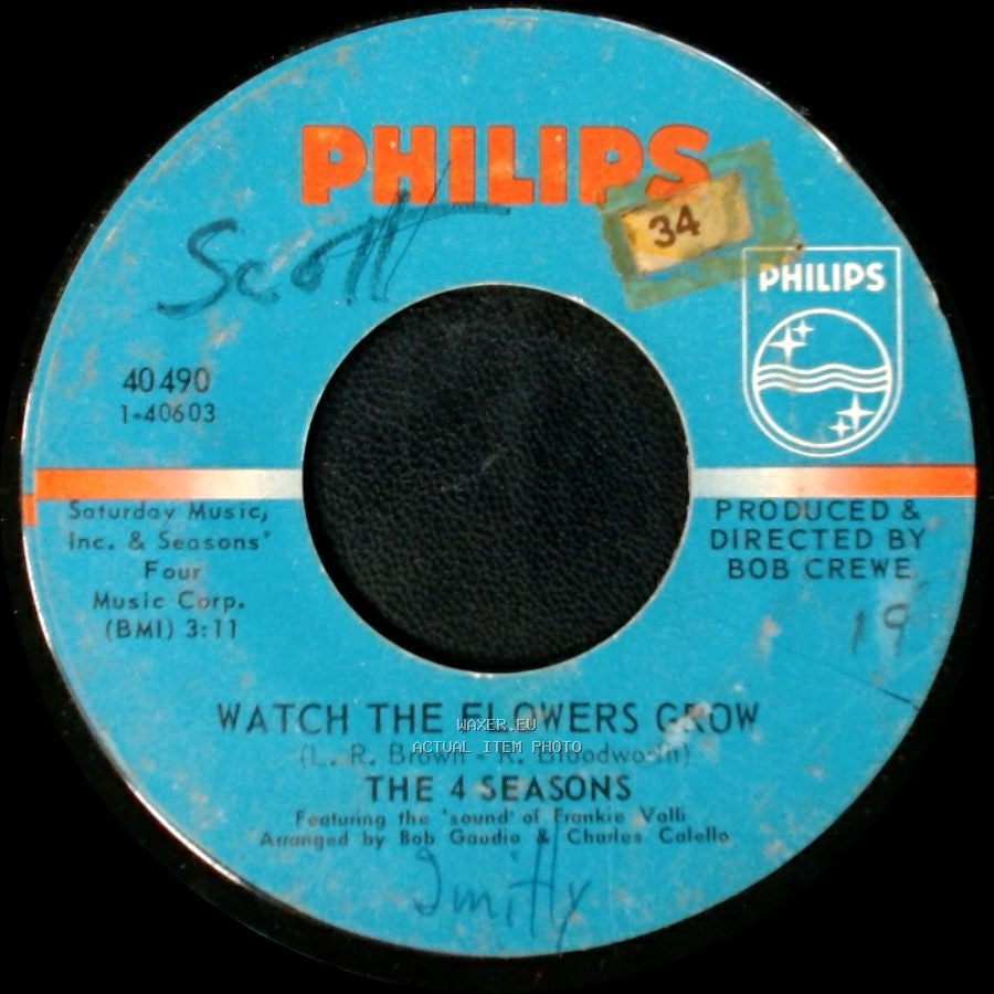 The 4 Seasons - Raven / Watch The Flowers Grow side B