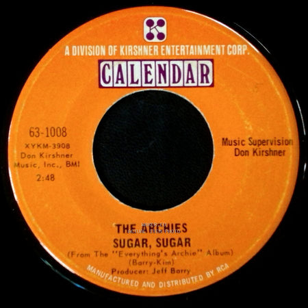 The Archies - Sugar, Sugar / Melody Hill side A