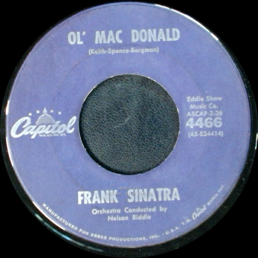 Frank Sinatra - You'll Always Be The One I Love / Ol' Mac Donald side B