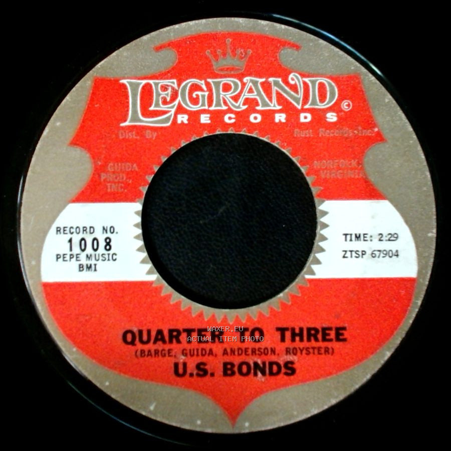 U.S. Bonds - Time Ole Story / Quarter To Three side B