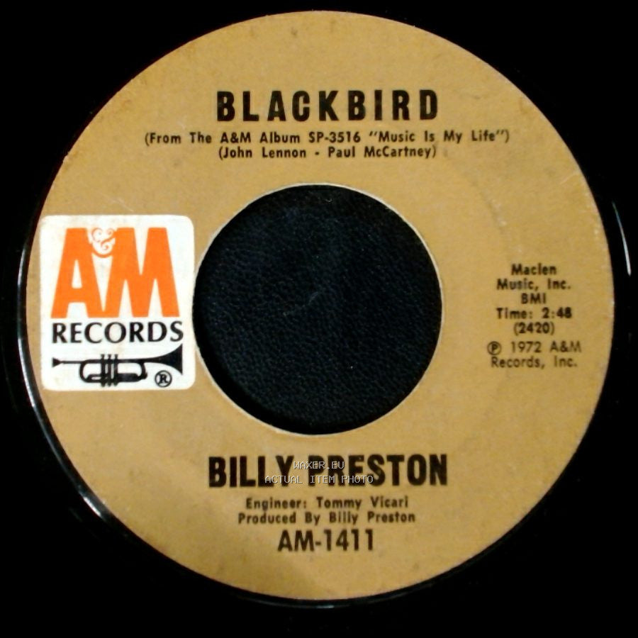 Billy Preston - Will It Go Round In Circles / Blackbird side B