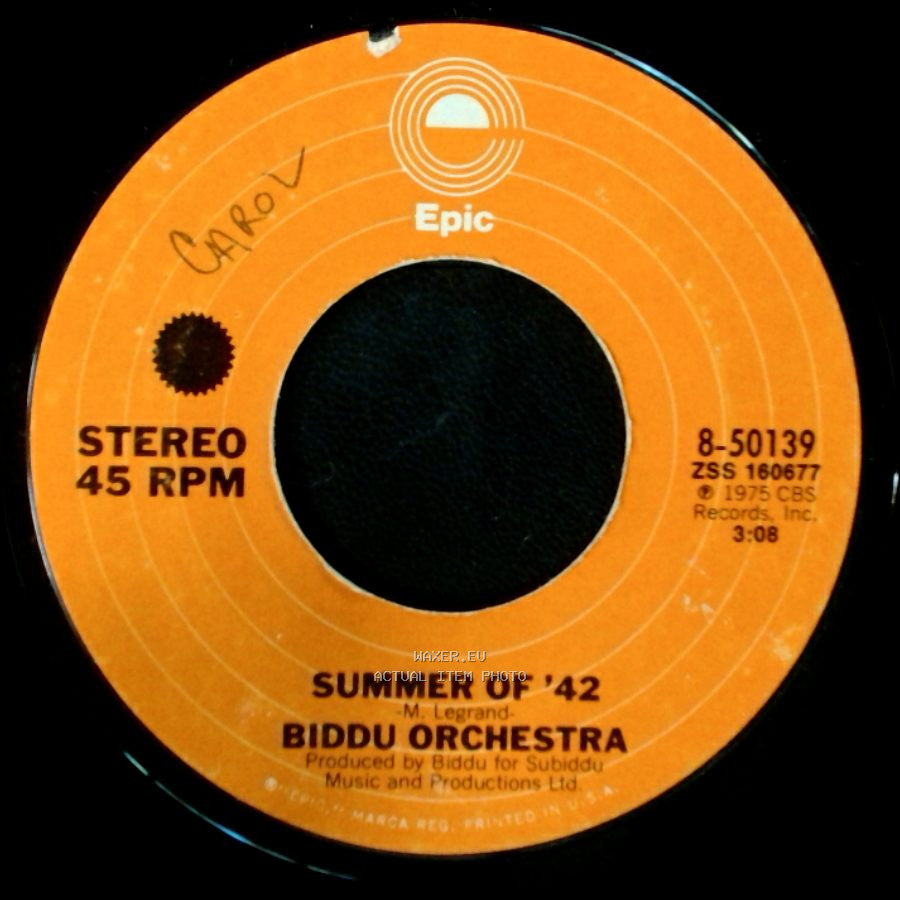 Biddu Orchestra - Summer Of '42 / Northern Dancer side A