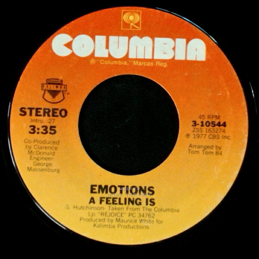 Emotions - A Feeling Is / Best Of My Love side A