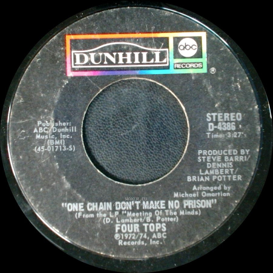 Four Tops - Turn On The Light Of Your Love / One Chain Don't Make No Prison side B