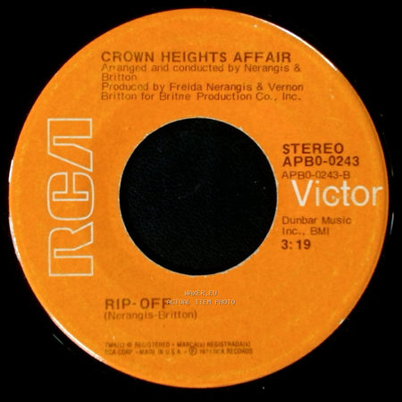 Crown Heights Affair - Rip-Off / Leave The Kids Alone side A