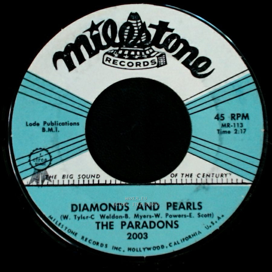 The Paradons - Diamonds And Pearls / I Want Love side A