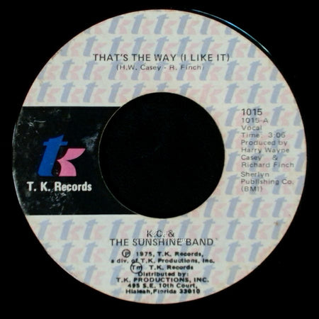 K.C. & The Sunshine Band - What Makes You Happy / That's The Way (I Like It) side B