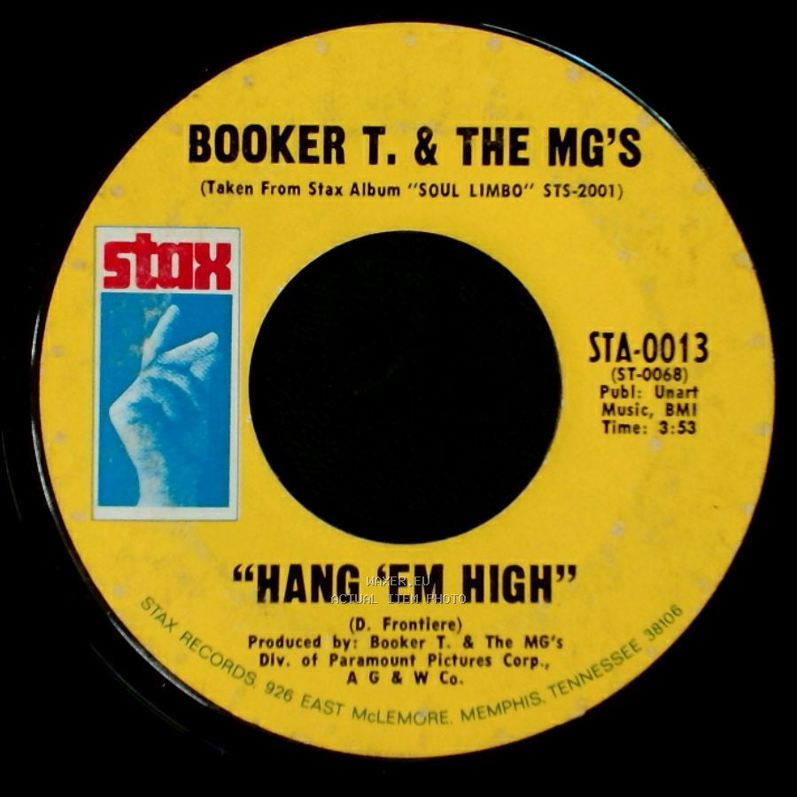 Booker T. & The Mg's - Over Easy / Hang 'em High side B