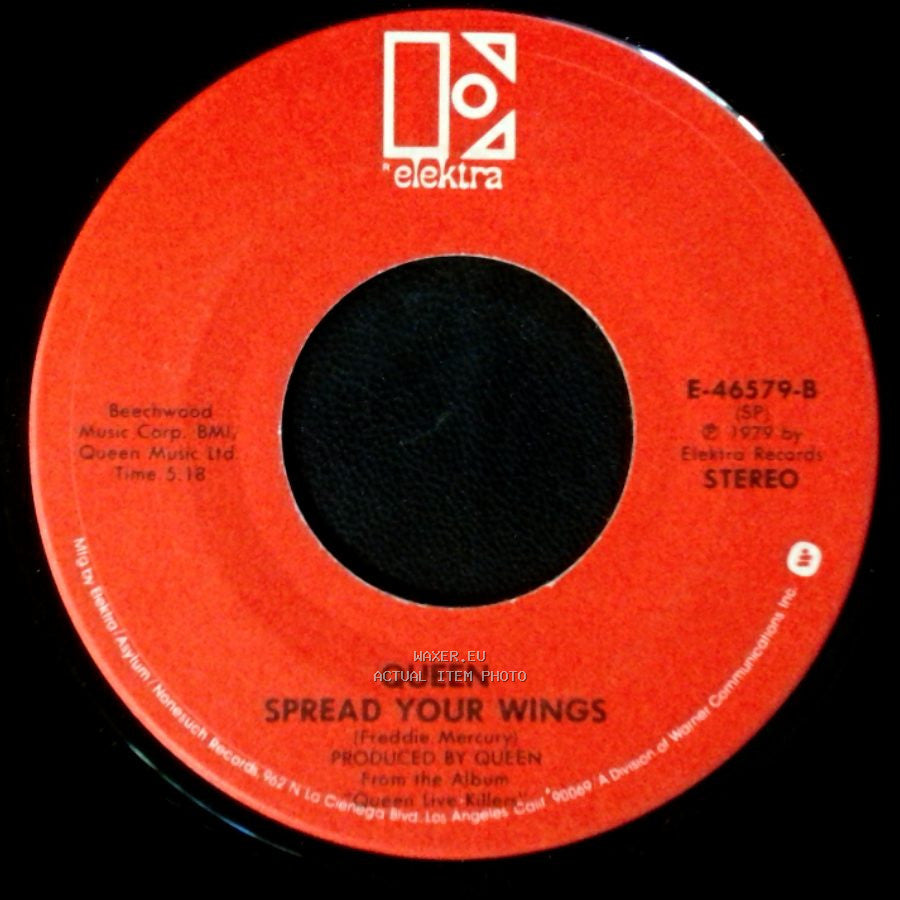 Queen - Crazy Little Thing Called Love / Spread Your Wings side B