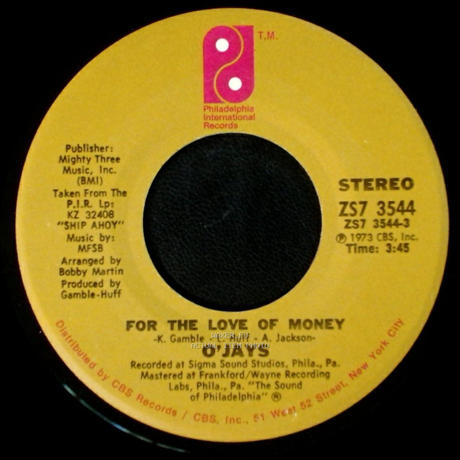 O'jays - People Keep Tellin' Me / For The Love Of Money side B