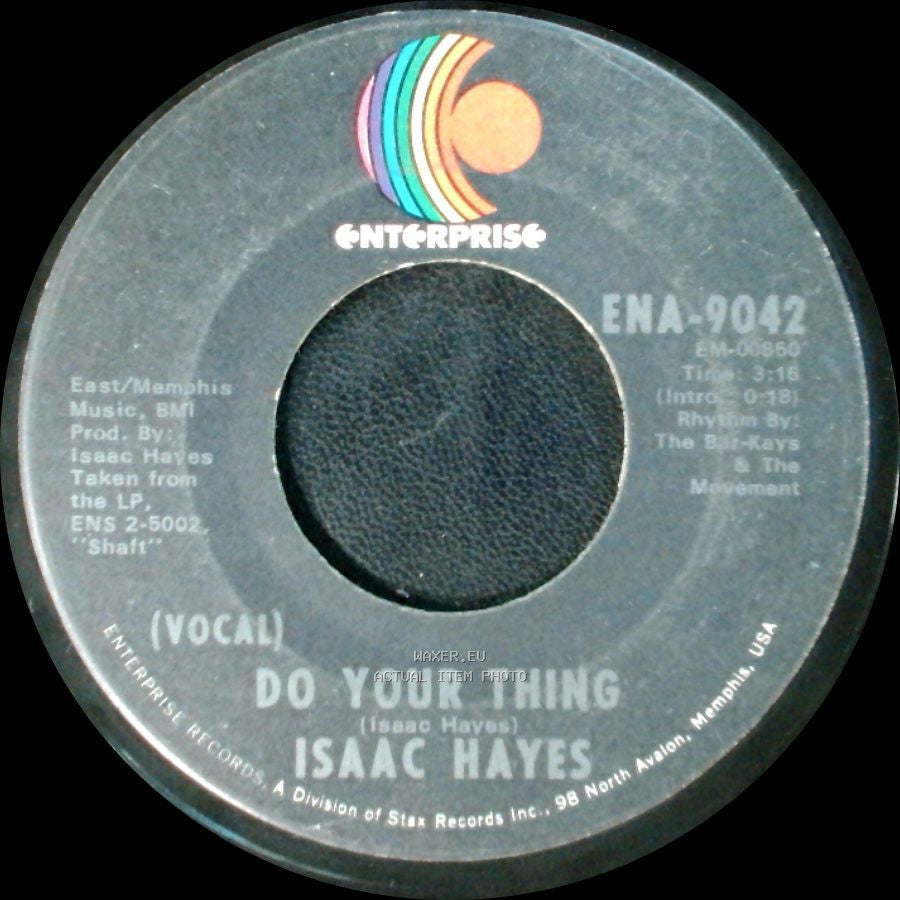 Isaac Hayes - Ellie's Love Theme (Instrumental) / Do Your Thing side B