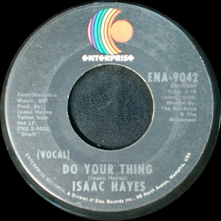 Isaac Hayes - Ellie's Love Theme (Instrumental) / Do Your Thing side B