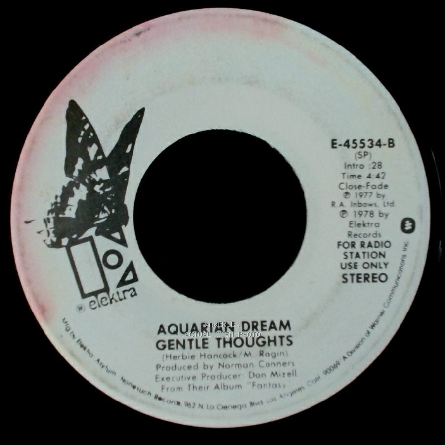 Aquarian Dream - Play It For Me (One More Time) / Gentle Thoughts side B