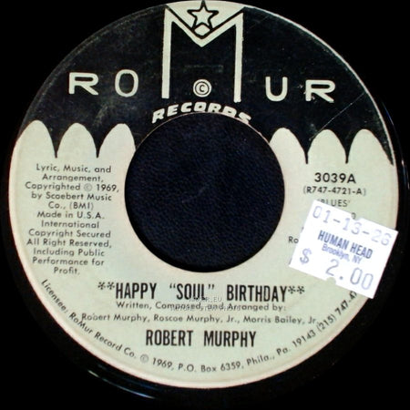 Robert Murphy - Happy "Soul" Birthday / Happy "Soul" Birthday side A