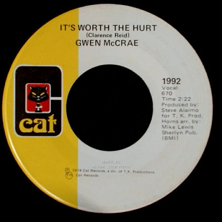Gwen Mccrae - It's Worth The Hurt / 90% Of Me Is You side A