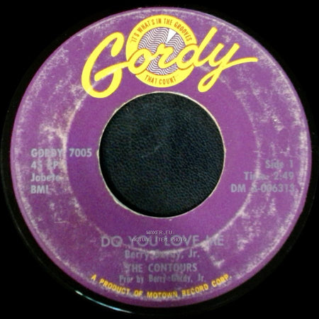 The Contours - Do You Love Me / Move, Mr. Man side A