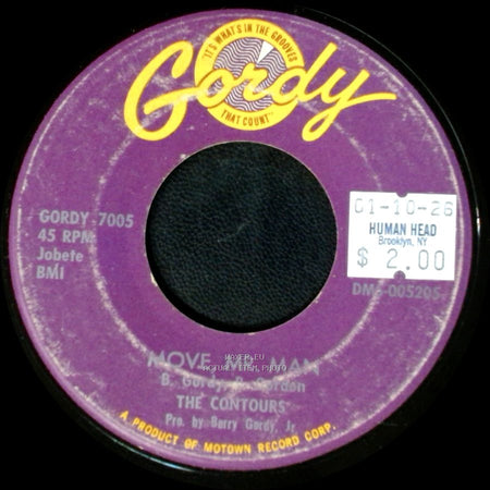The Contours - Do You Love Me / Move, Mr. Man side B