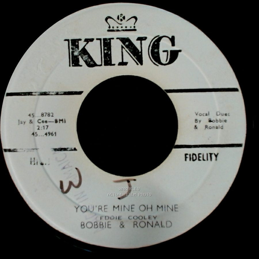 Bobbie & Ronald - When Oh When / You're Mine Oh Mine side B