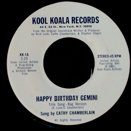 Cathy Chamberlain - Happy Birthday Gemini / Happy Birthday Gemini side B