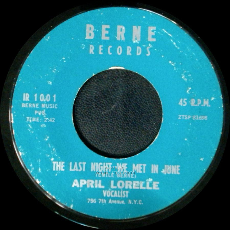 April Lorelle - Fascination Of Love / The Last Night We Met In June side B