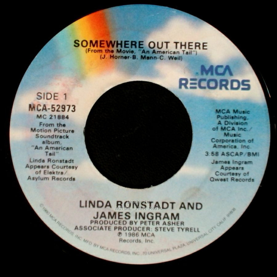Linda Ronstadt And James Ingram - Somewhere Out There / Somewhere Out There side A