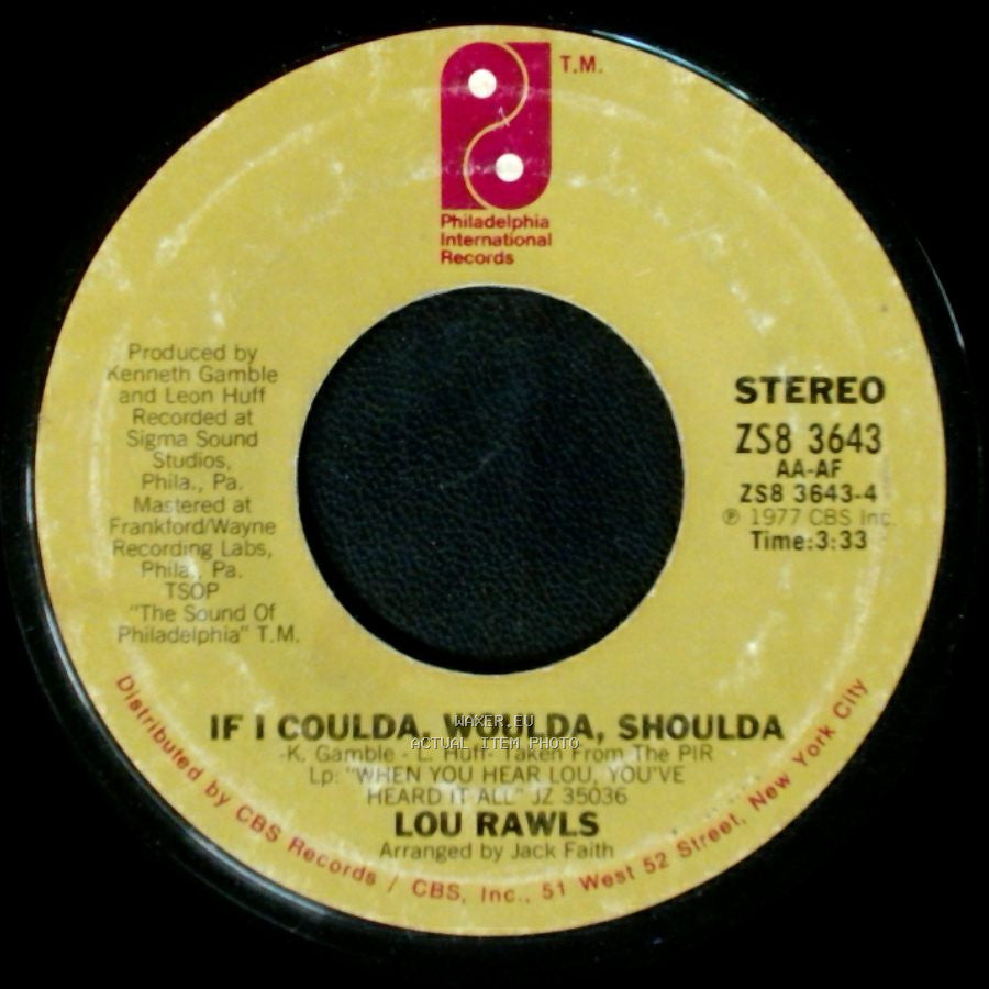 Lou Rawls - If I Coulda, Woulda, Should / One Life To Live side A