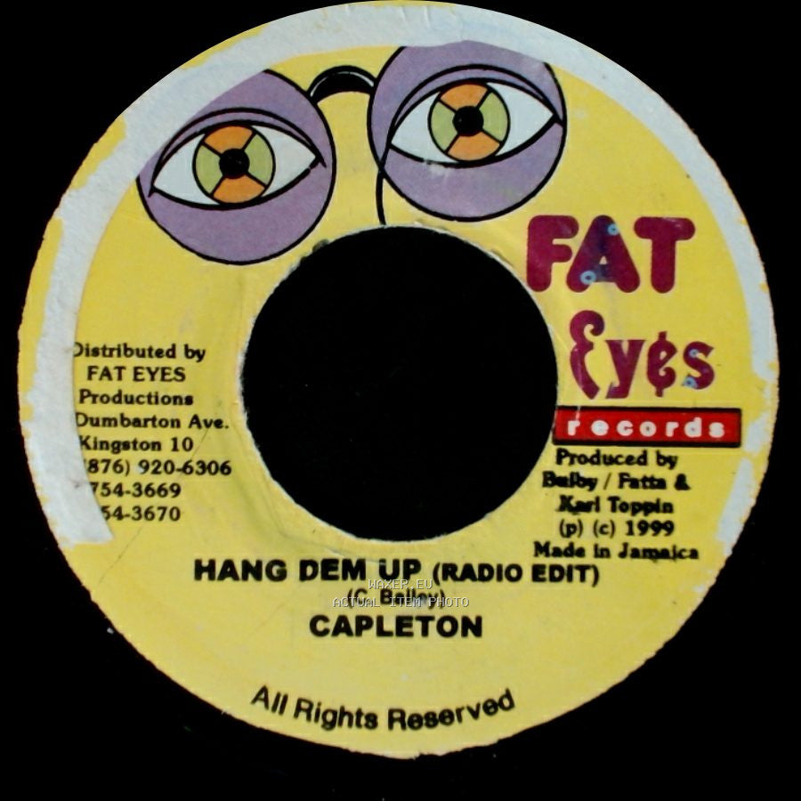 Capleton - Hang Dem Up (Radio Edit) / Hang Dem Up (Raw Cut) side A