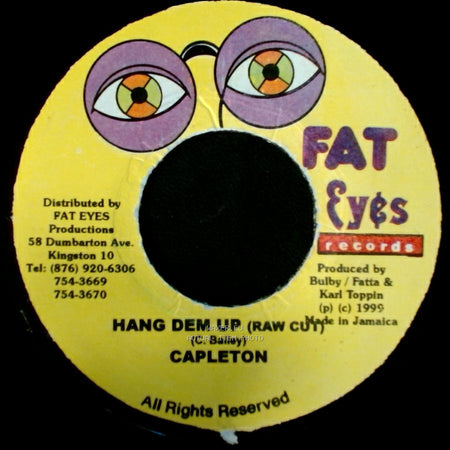 Capleton - Hang Dem Up (Radio Edit) / Hang Dem Up (Raw Cut) side B