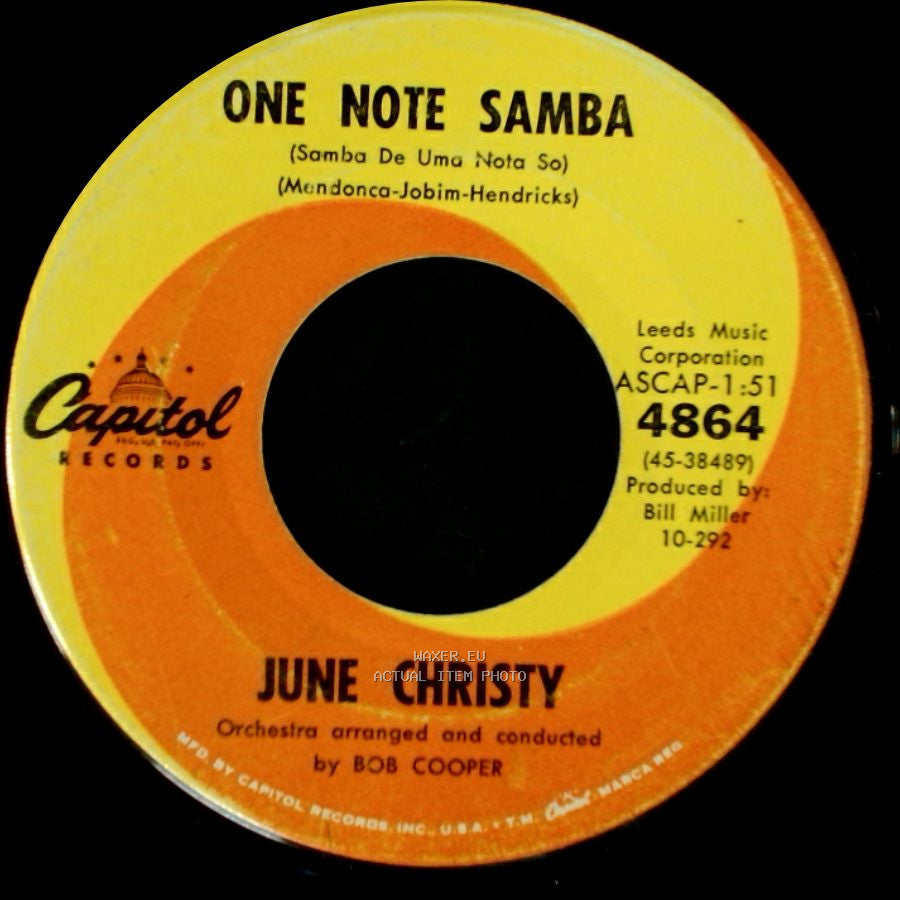 June Christy - One Note Samba / Bossa Nova side A