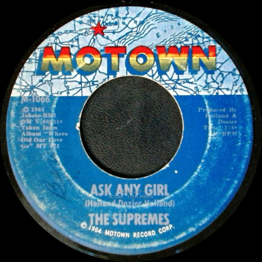 The Supremes - Baby Love / Ask Any Girl side B