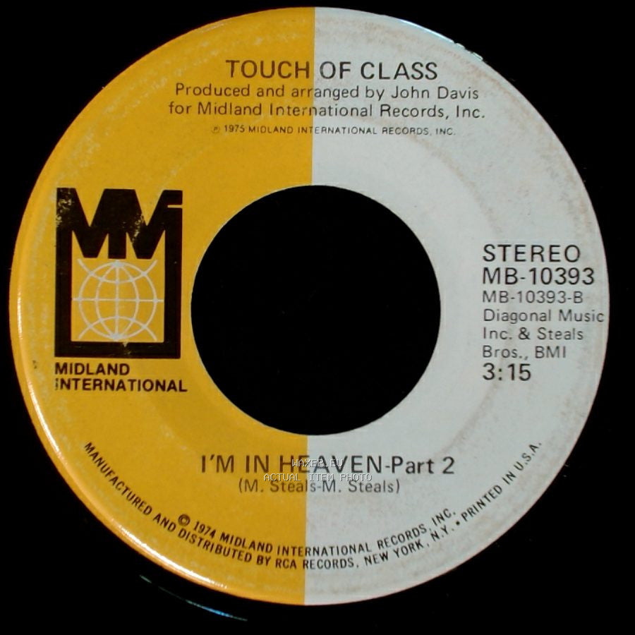 Touch Of Class - I'm In Heaven - Part 2 / I'm In Heaven-Part 1 side A