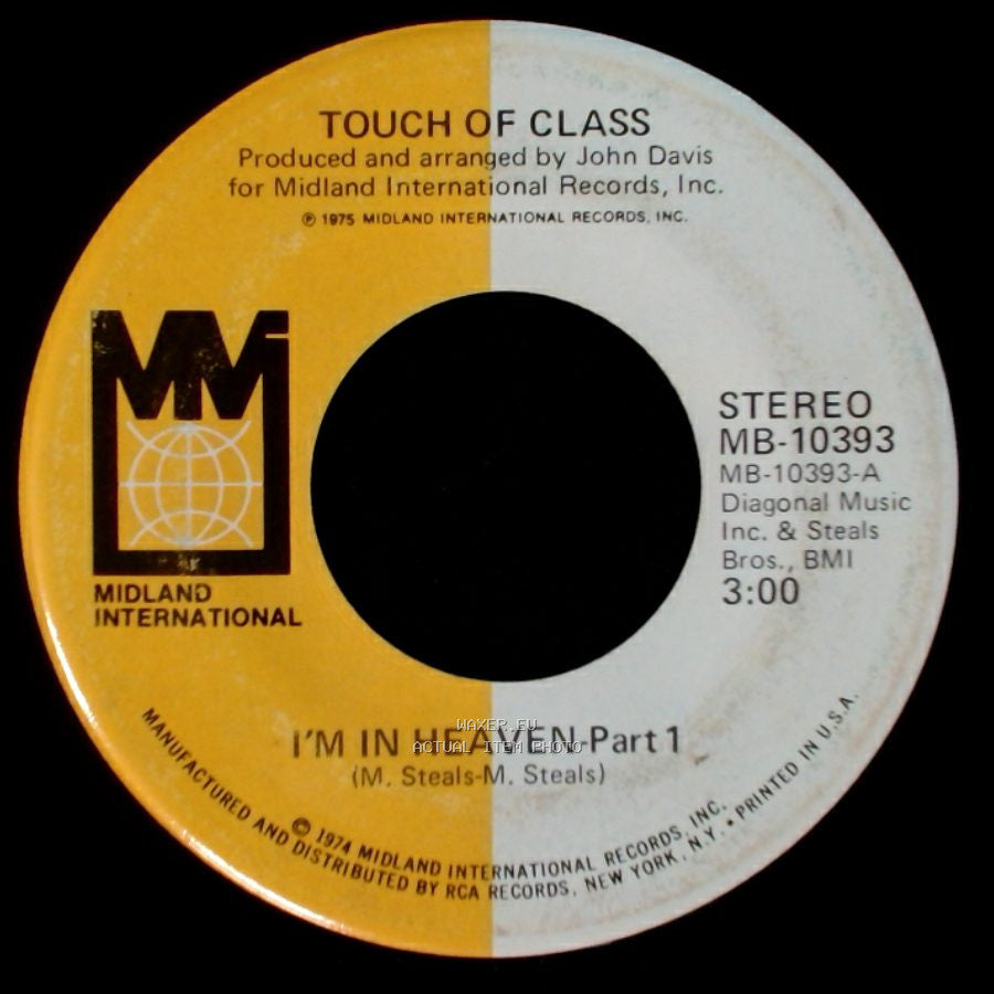 Touch Of Class - I'm In Heaven - Part 2 / I'm In Heaven-Part 1 side B