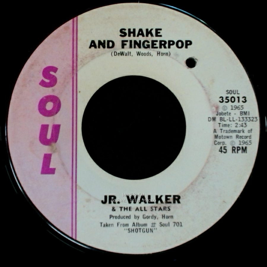 Jr. Walker & The All Stars - Shake And Fingerpop / Cleo's Back side A