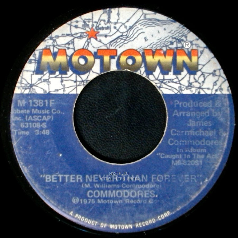 Commodores - Sweet Love / Better Never Than Forever side B