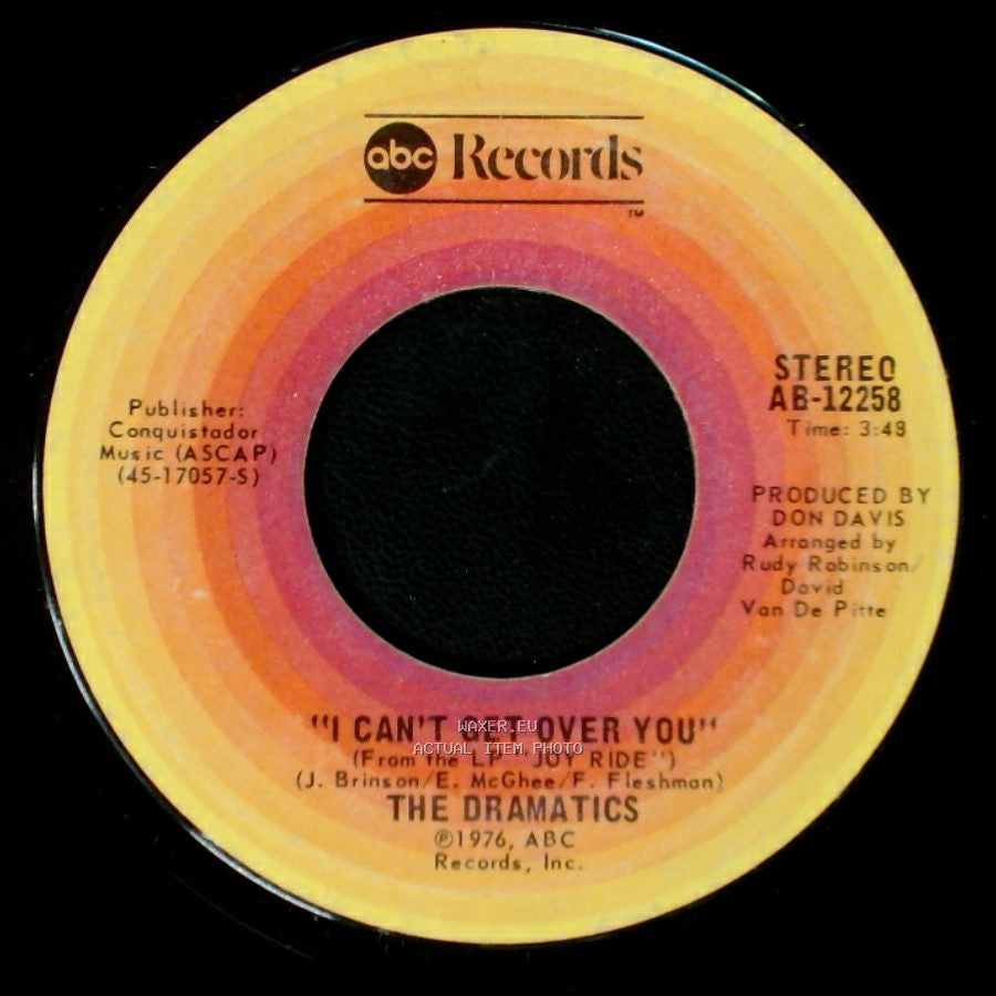 The Dramatics - I Can't Get Over You / "Sundown Is Coming (Hold Back The Night)" side A