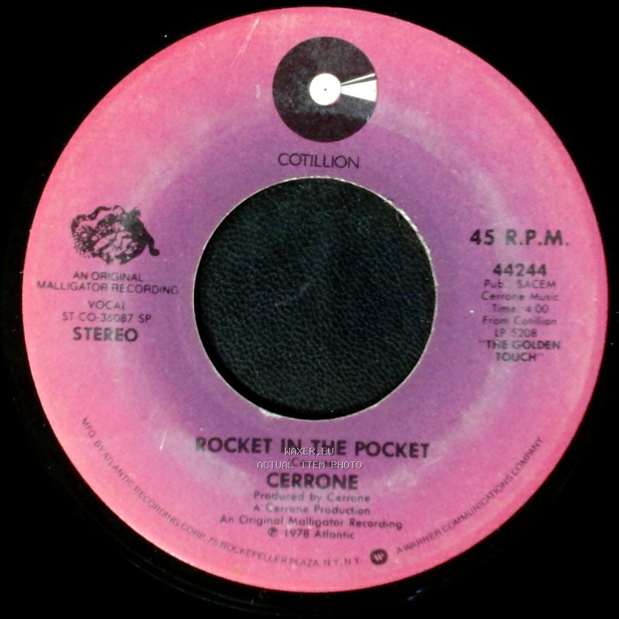 Cerrone - Rocket In The Pocket / Je Suis Music side A
